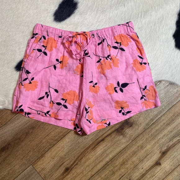 Cynthia Rowley women's linen shorts with a floral print - Picture 1 of 8